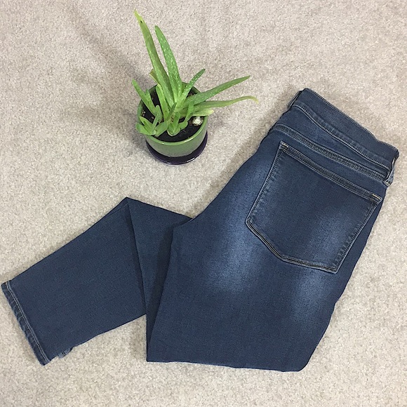 J.Crew skinny stretch dark wash fade jeans - Picture 1 of 6